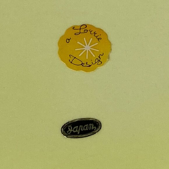 Vintage Lorrie Design Ceramic Honey Pot With Lid Honey Dipper Spoon Made Japan - Picture 10 of 11